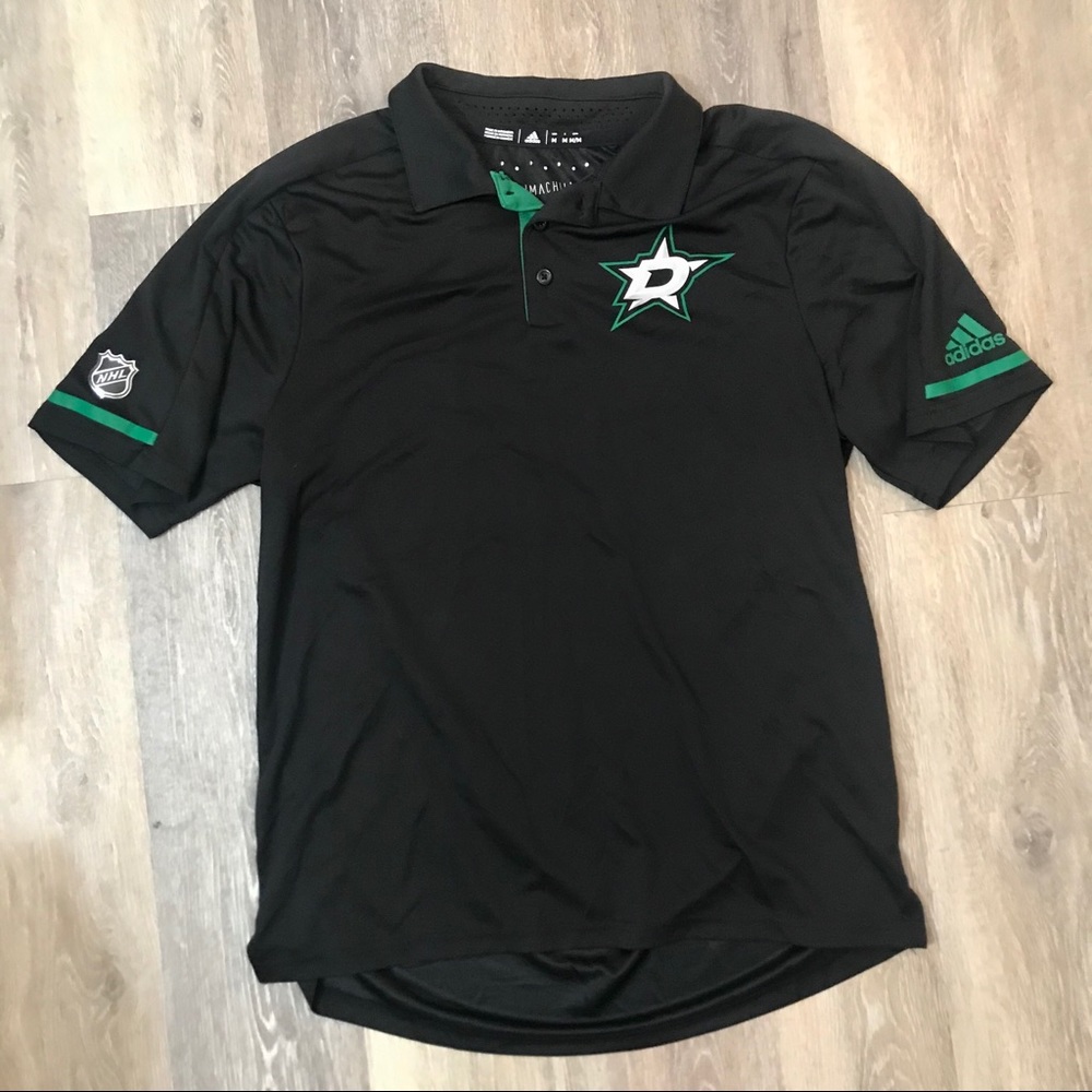 Adidas Dallas Stars Climachill collar shirt szM